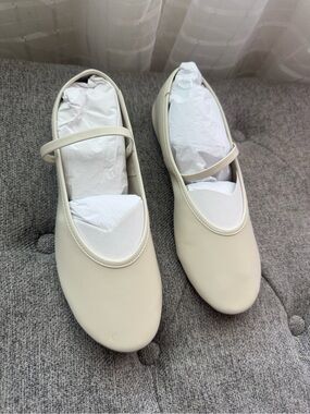 TKEES Cream Mary Jane Ballet Flats